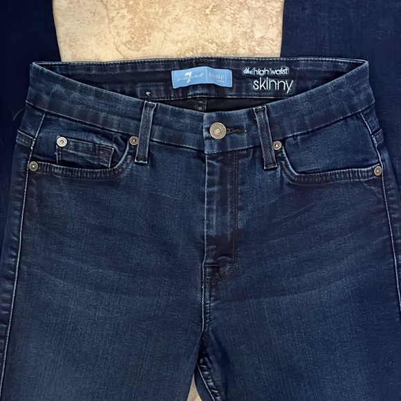 7 for all mankind high waist skinny size 27 jeans - Picture 6 of 9